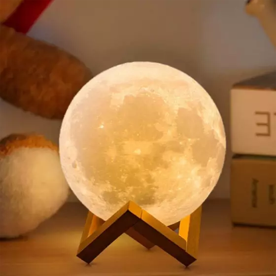 moon lamp light yellow