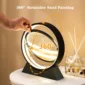 rotating gold illuminated hourglass